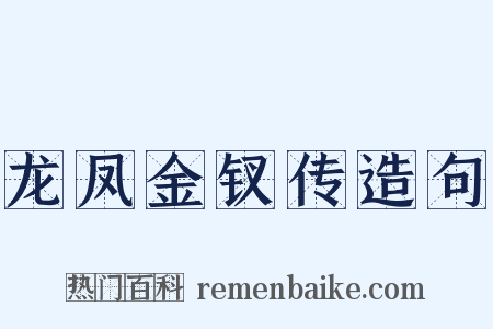 龙凤金钗传造句是什么意思的图片